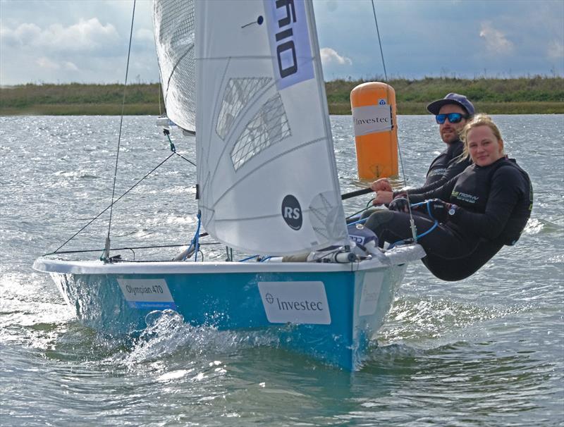 Luke Patience and Mary Henderson Olympian 470 representatives on their way to an overall win at the 60th Endeavour Trophy photo copyright Roger Mant taken at Royal Corinthian Yacht Club, Burnham and featuring the RS200 class