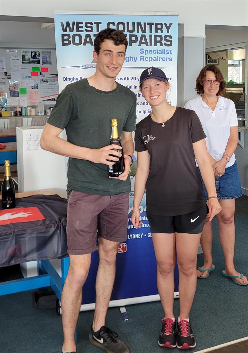 1st silver won by Douglas Calder and Elizabeth Galloway - West Country Boat Repairs RS200 SW Ugly Tour 2023 photo copyright RS Class Association taken at Bristol Corinthian Yacht Club and featuring the RS200 class