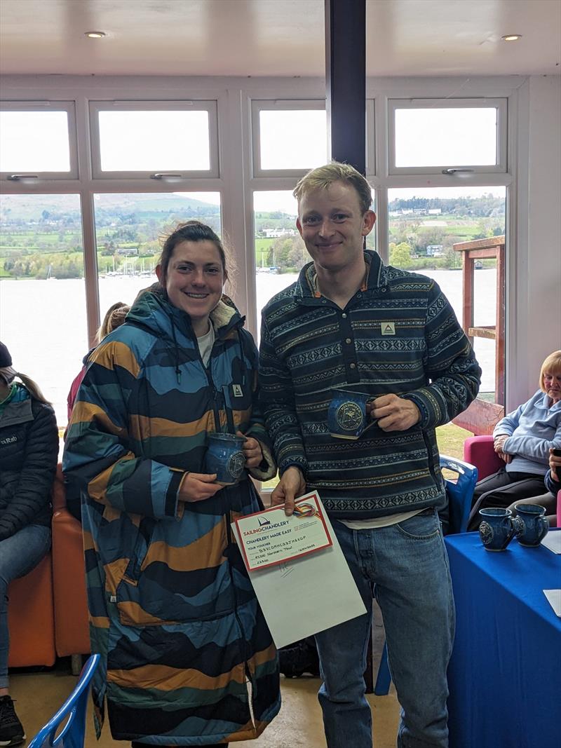 Brendan Lynch & Ellen Clark win the RS200 class at the Ullswater Yacht Club Daffodil Regatta - photo © Ben Teague