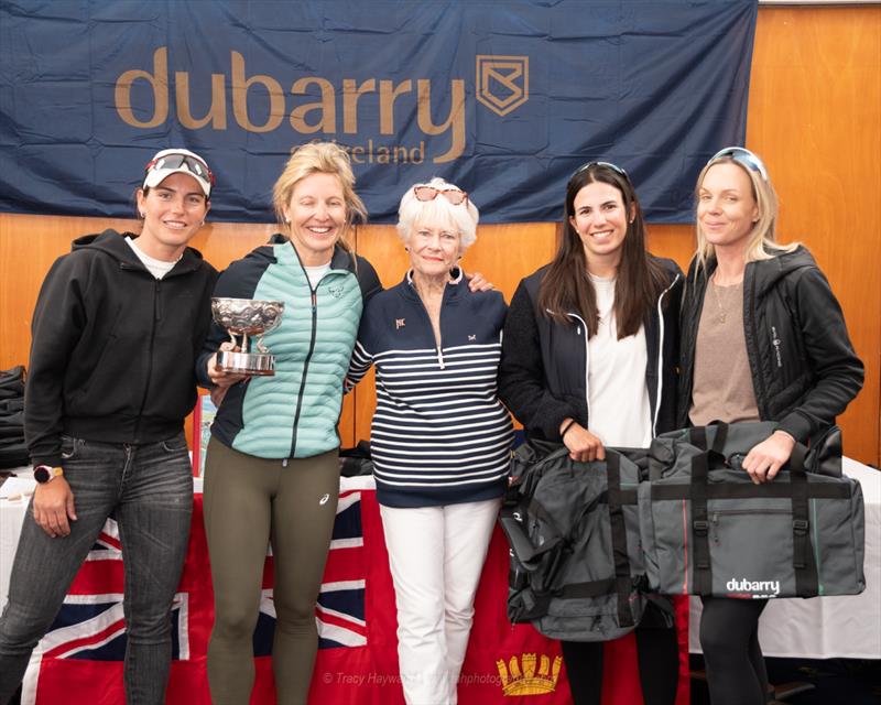 Macnamara's Bowl 2026 Winners Dubai Offshore Sailing Club with RLymYC Commodore Sally Kalis - photo © Tracy Hayward / www.tahphotography.com