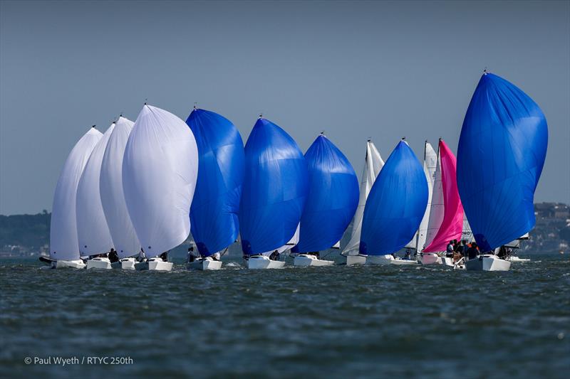 J70 Fleet on day 3 of the Royal Thames Yacht Club 250th Anniversary Regatta - photo © Paul Wyeth / www.pwpictures.com