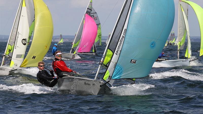 RS Feva sailing in Rooster Kit - photo © Peter Newton