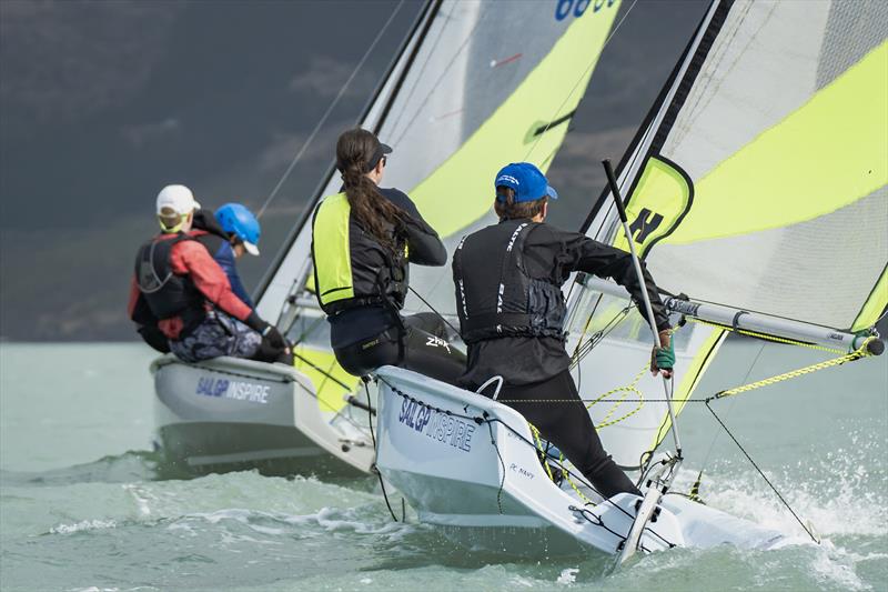 RS Fevas racing in the SailGP Inspire program - Lyttelton - March 23, 2024 - photo © Justin Mitchell