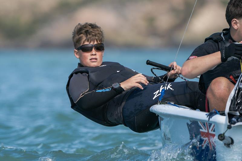 RS Fevas racing in the SailGP Inspire program - Lyttelton - March 23, 2024 photo copyright Justin Mitchell taken at Naval Point Club Lyttelton and featuring the RS Feva class