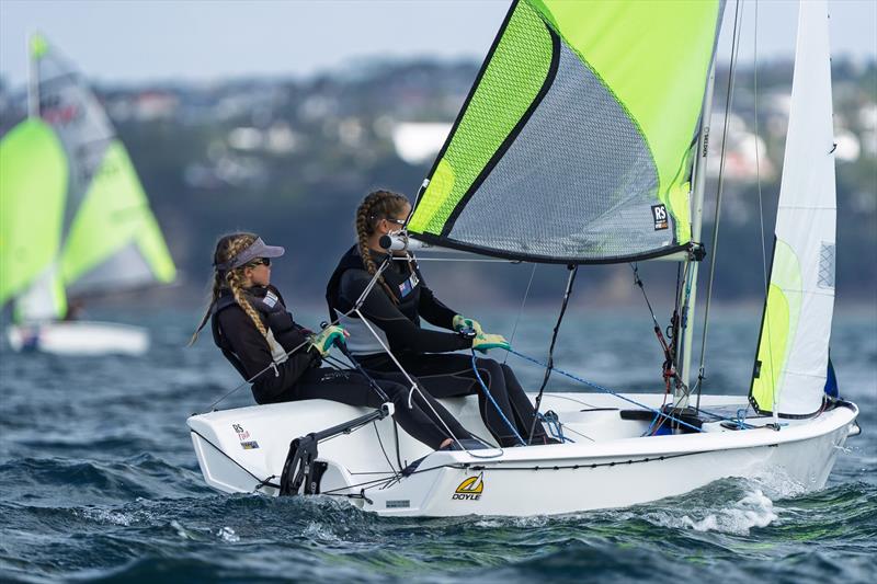 NZ Nationals - RS Feva - Murrays Bay - May 11-12, 2025 - photo © Justin Mitchell www.justinmitchell.co.nz - Instagram: @jl_mitchell_