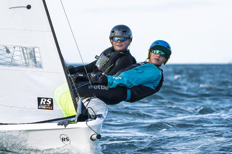 NZ Nationals - RS Feva - Murrays Bay - May 11-12, 2025 - photo © Justin Mitchell www.justinmitchell.co.nz - Instagram: @jl_mitchell_