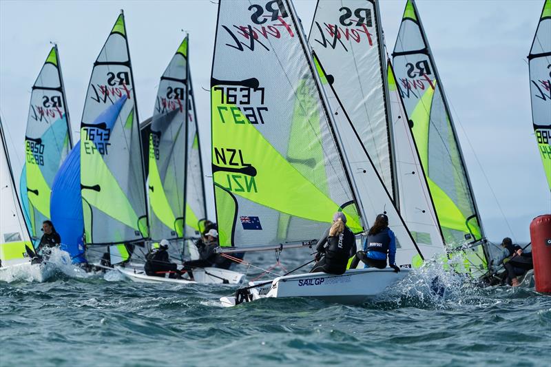NZ Nationals - RS Feva - Murrays Bay - May 11-12, 2025 - photo © Justin Mitchell www.justinmitchell.co.nz - Instagram: @jl_mitchell_