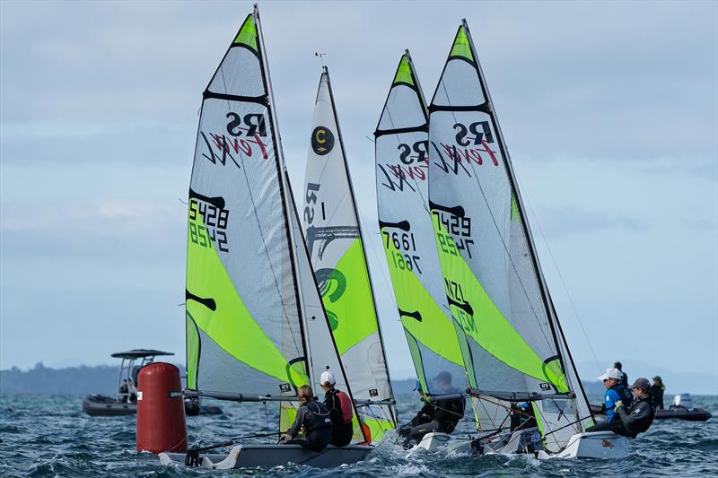 NZ Nationals - RS Feva - Murrays Bay - May 11-12, 2025 - photo © Justin Mitchell www.justinmitchell.co.nz - Instagram: @jl_mitchell_