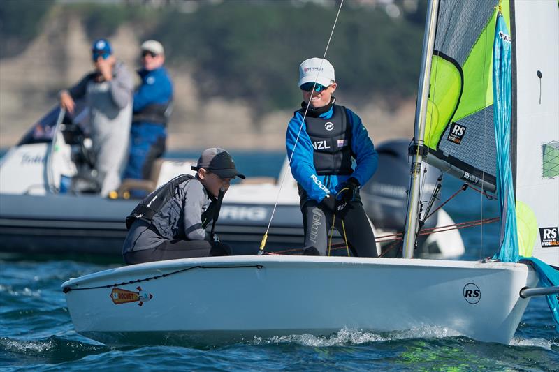 NZ Nationals - RS Feva - Murrays Bay - May 11-12, 2025 - photo © Justin Mitchell www.justinmitchell.co.nz - Instagram: @jl_mitchell_
