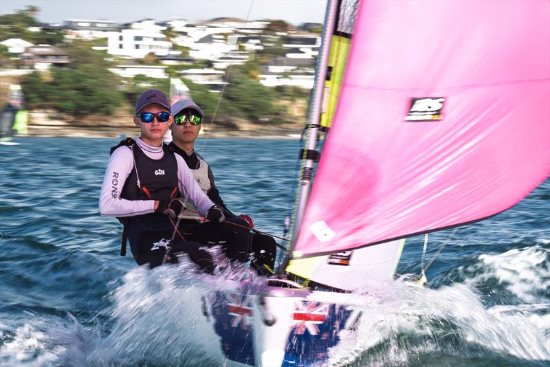 NZ Nationals - RS Feva - Murrays Bay - May 11-12, 2025 - photo © Justin Mitchell www.justinmitchell.co.nz - Instagram: @jl_mitchell_