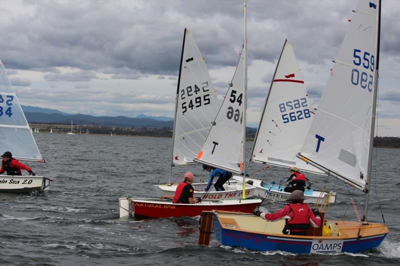 Close racing in the Sabot State Championship - photo © Greg and Michelle Jones