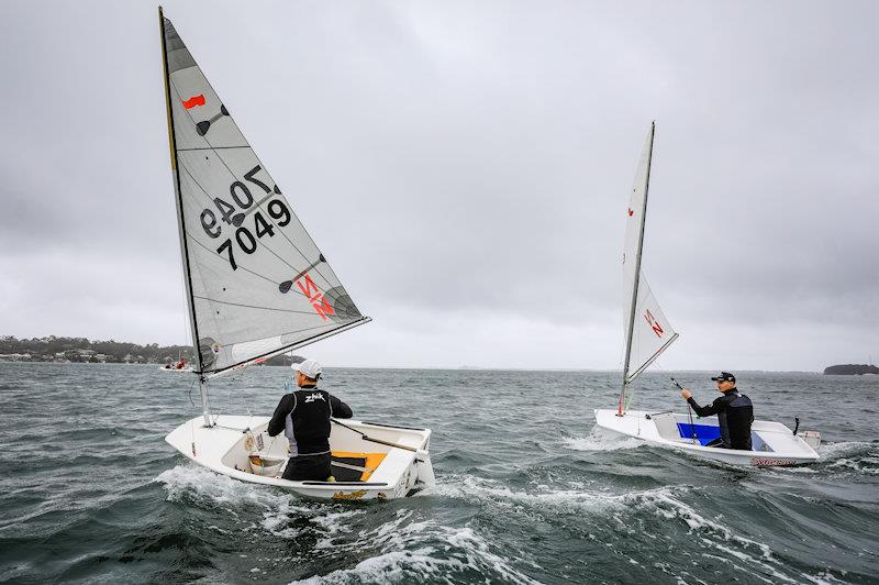 Nathan Outteridge and Kyle Langford during the Lake Macquarie SailGP Regional Trophy Tour - photo © Salty Dingo