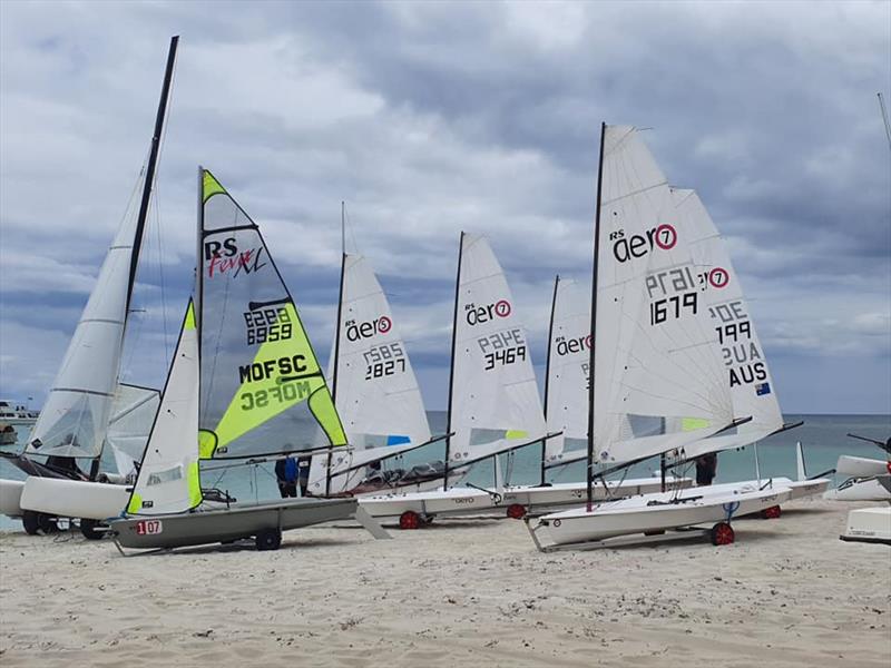 An RS Feva getting in on the Aero act photo copyright Sailing Raceboats taken at  and featuring the  class