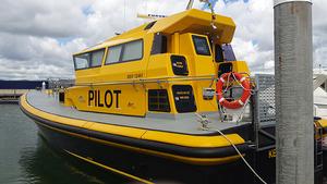 Hart Marine's newest Pilot Boat with fabrication of the new trial Polyethylene buffer completed by FHS photo copyright Sarsha Barnard-Brown taken at  and featuring the  class