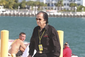 The big crowd at Key West to catch the racing included none other than 'the main man', Reggie Fountain. photo copyright Rodrick Cox taken at  and featuring the  class