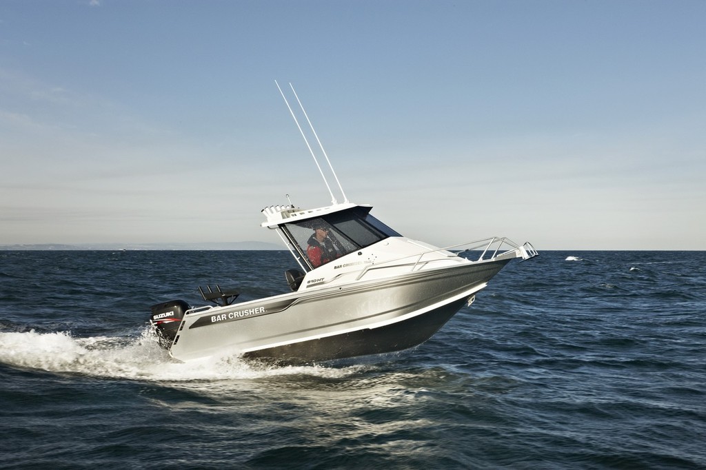 Hull technology gives the 610 a relatively soft ride in harsh chop © Sandman PR