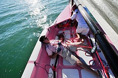 Job well done....another Shaw in the water! photo copyright Putt Na Phuket taken at  and featuring the  class