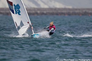Marit Bouwmeester (NED), Laser Radial - London 2012 Olympic Sailing Competition photo copyright Thom Touw http://www.thomtouw.com taken at  and featuring the  class