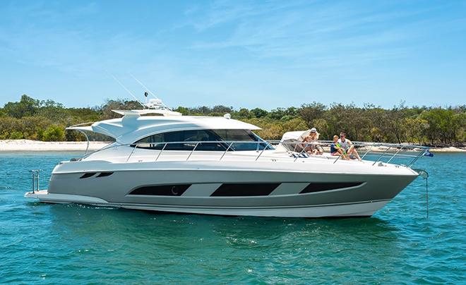 Riviera 4800 Sport Yacht - Queensland Premiere: The stylish 4800 Sport Yacht will be part of Riviera’s largest Australian showcase this year. There will be 12 brand-new Riviera motor yachts on display at our boat show – all featuring the latest in luxury design and technology &copy; Gold Coast Marine Expo www.gcmarineexpo.com.au