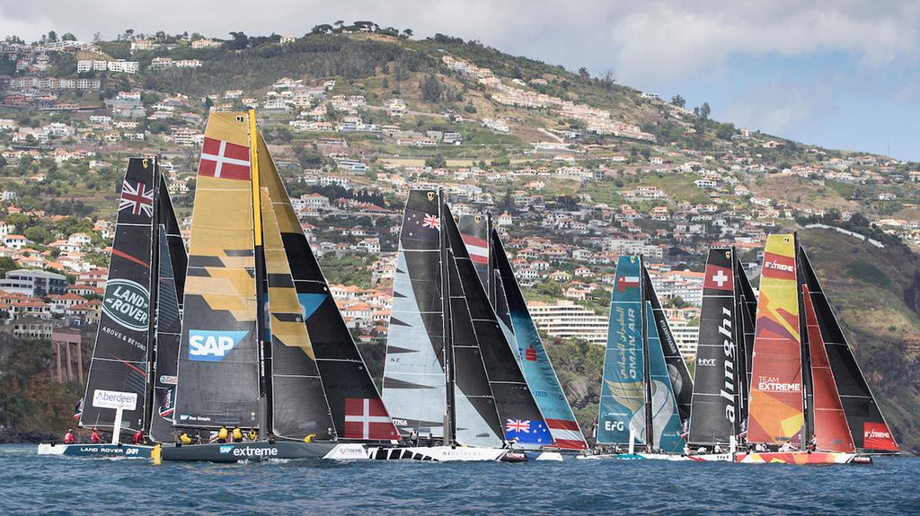 Extreme Sailing Series™ Act 3, Madeira Islands 2017 - Day 1 - Fleet photo copyright Lloyd Images http://lloydimagesgallery.photoshelter.com/ taken at  and featuring the  class
