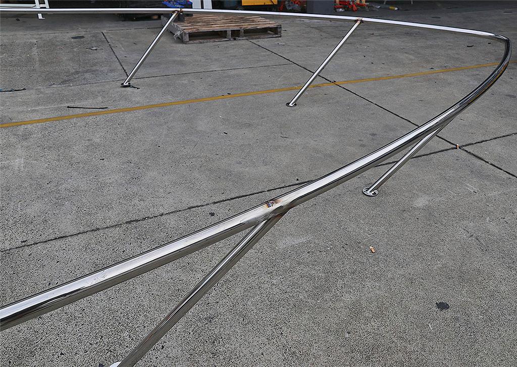 Bow rail being prepared for a vessel. photo copyright  John Curnow taken at  and featuring the  class
