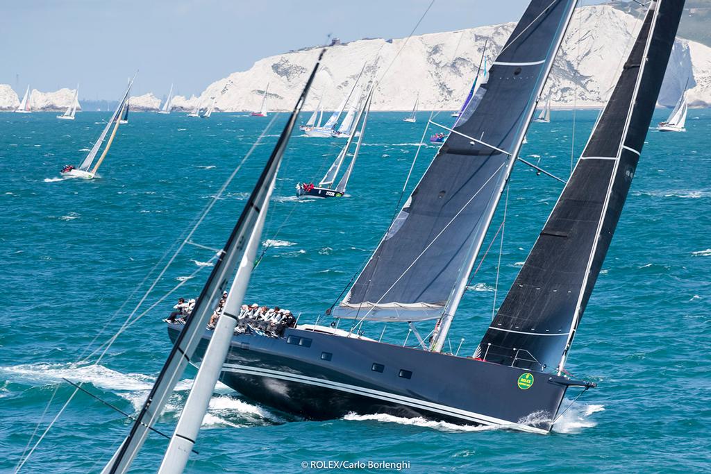 Race Start - Nikata, Sail No: GBR 115, Class: IRC Zero, Owner: Acoma Marine, Type: J/V 115 Custom - 2017 Rolex Fastnet Race photo copyright  Rolex / Carlo Borlenghi http://www.carloborlenghi.net taken at  and featuring the  class