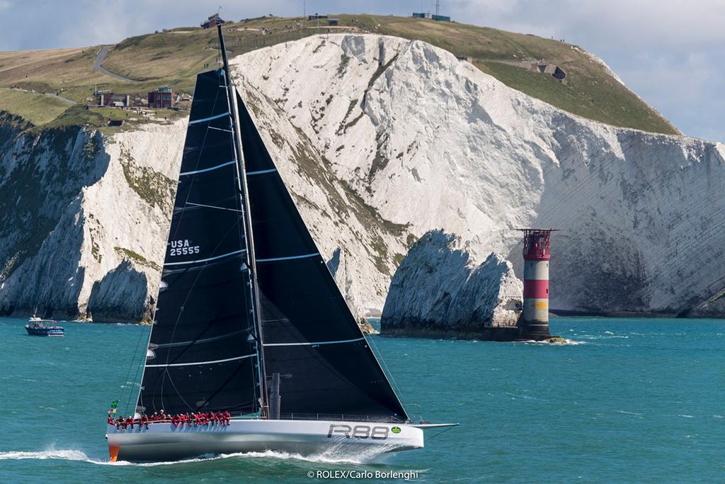 Race Start - Rambler 88, Sail No: USA 25555, Class: IRC Zero, Owner: George David, Type: Canting Keel Sloop - 2017 Rolex Fastnet Race photo copyright  Rolex / Carlo Borlenghi http://www.carloborlenghi.net taken at  and featuring the  class