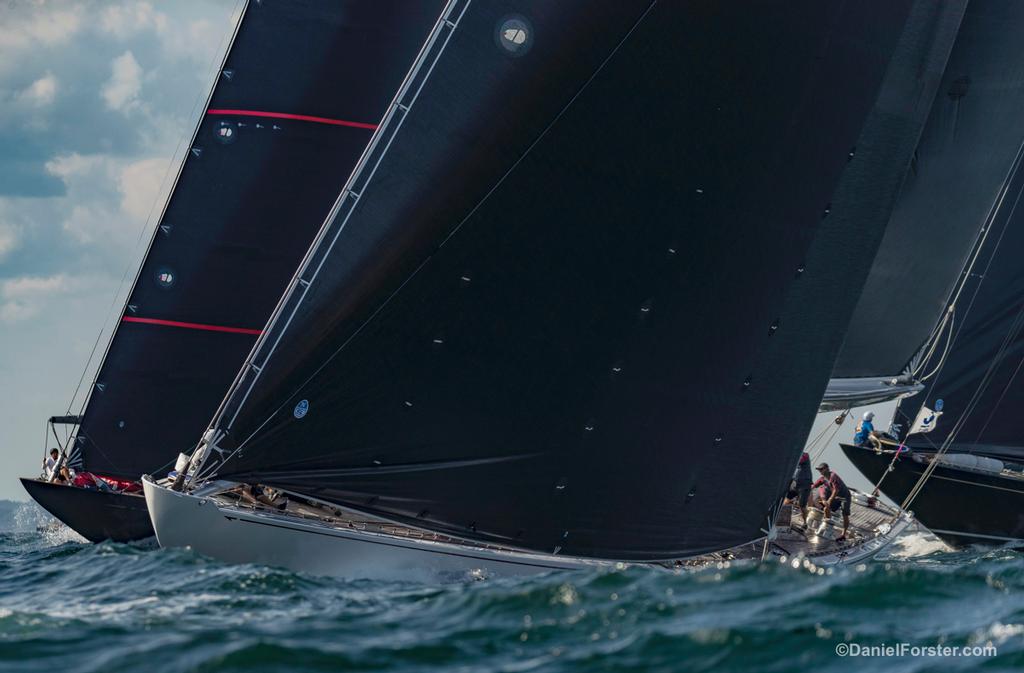 Ranger, Topaz and Hanuman - 2017 J-Class World Championship Newport RI photo copyright Daniel Forster http://www.DanielForster.com taken at  and featuring the  class