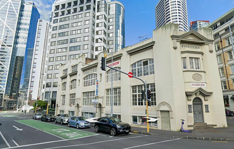 A.W Foster & Co building still stands on the original site and is heritage listed photo copyright Google Earth taken at Royal New Zealand Yacht Squadron and featuring the  class