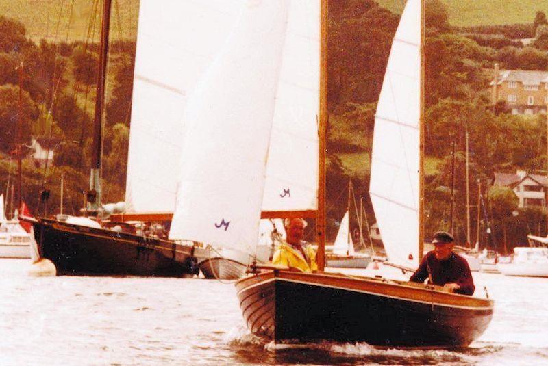 Jim Stone, his son Alec, and the Yawl 'Blackbird' photo copyright Salcombe Yawl Fleet taken at Salcombe Yacht Club and featuring the Salcombe Yawl class