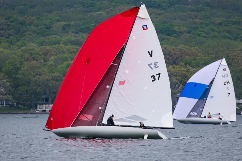 2018 Lake Geneva E Scow Spring Regatta photo copyright Melges / Hannah Lee Noll taken at Lake Geneva Yacht Club and featuring the Scow class