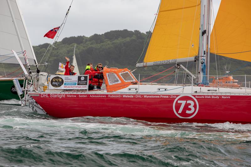 Susie undersail on her Rustler 36 DHL Starlight - photo © Dave Hart