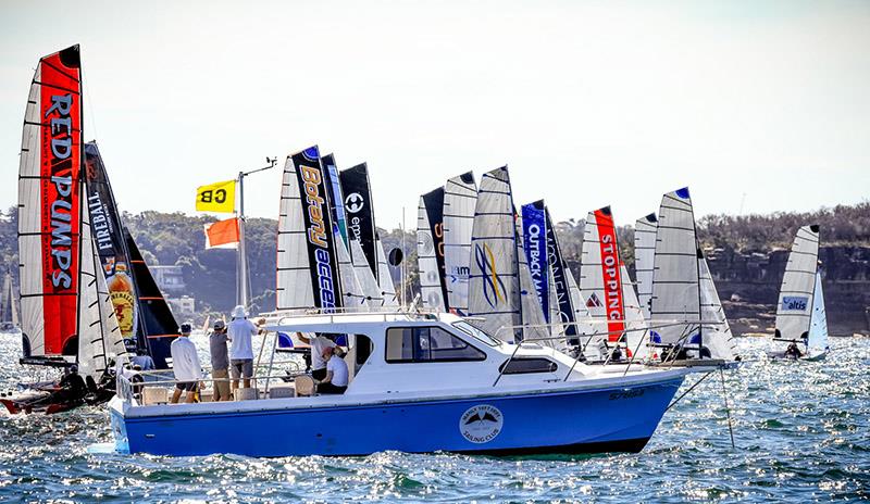 Start Boat Manly - photo © SailMedia