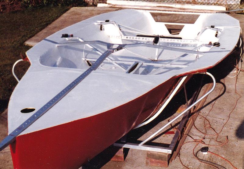 The British 18 Footer Challenge: The UK's first foam hull in the late 1970s photo copyright Archive taken at Australian 18 Footers League and featuring the 18ft Skiff class