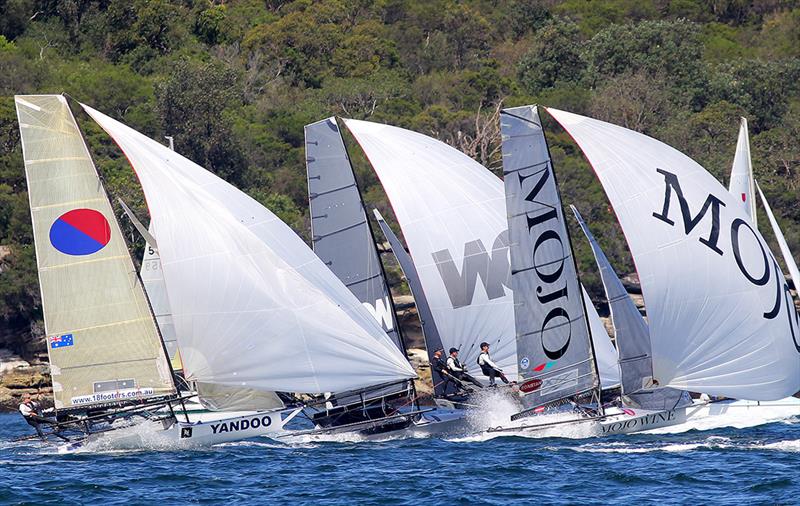 JJ Giltinan action in 2015 photo copyright Frank Quealey taken at Australian 18 Footers League and featuring the 18ft Skiff class