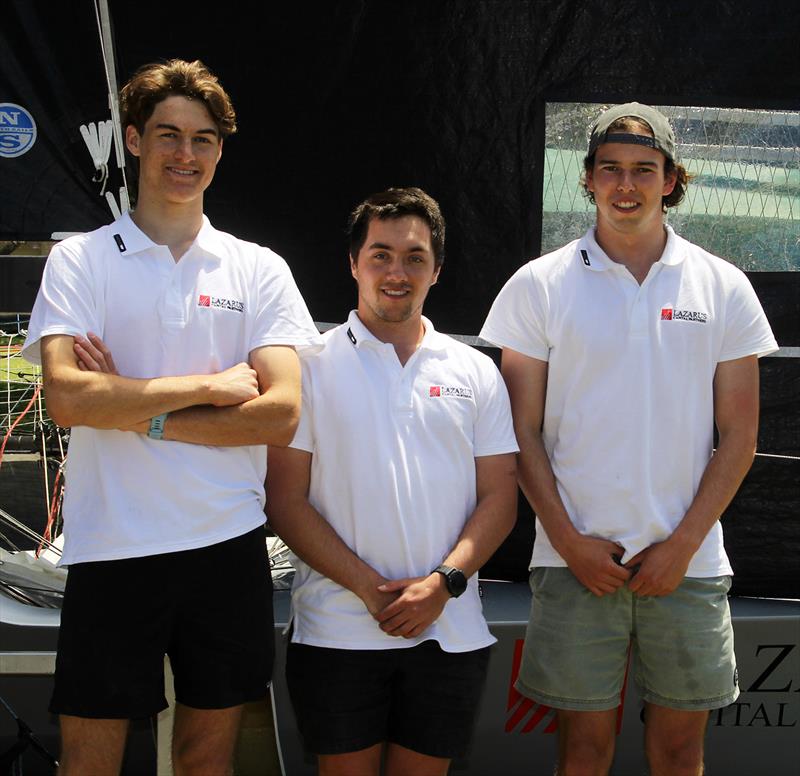 Lazarus Development team before last Sunday's race photo copyright Frank Quealey taken at Australian 18 Footers League and featuring the 18ft Skiff class