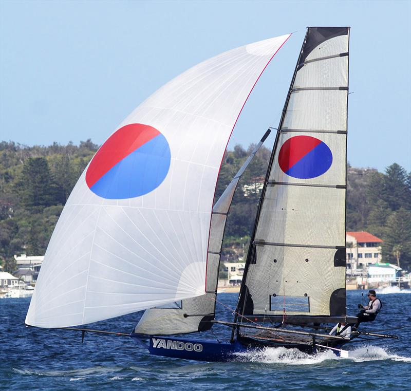 Strong contender, Yandoo photo copyright Frank Quealey taken at Australian 18 Footers League and featuring the 18ft Skiff class