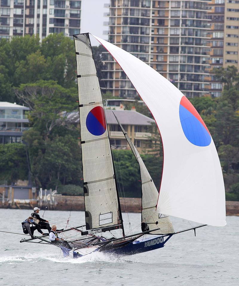 A dominating victory for the Yandoo team - 18ft Skiff NSW Championship on Sydney Harbour - Race 3 photo copyright Frank Quealey taken at Australian 18 Footers League and featuring the 18ft Skiff class