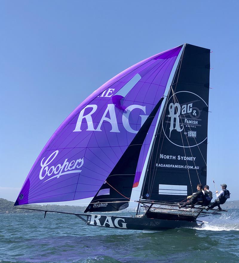 18ft Skiff NSW Championship on Sydney Harbour Race 6 photo copyright Lara Quigley taken at Australian 18 Footers League and featuring the 18ft Skiff class