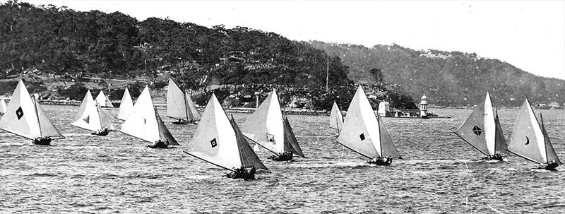 1919 Australian Championship on Sydney Harbour - Australian 18 Footers Championship photo copyright Frank Quealey taken at Australian 18 Footers League and featuring the 18ft Skiff class