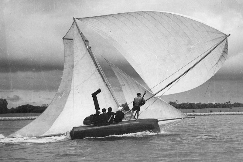 Early 18ft Skiff racing in Sydney photo copyright Tom Cuneo taken at Sydney Flying Squadron and featuring the 18ft Skiff class