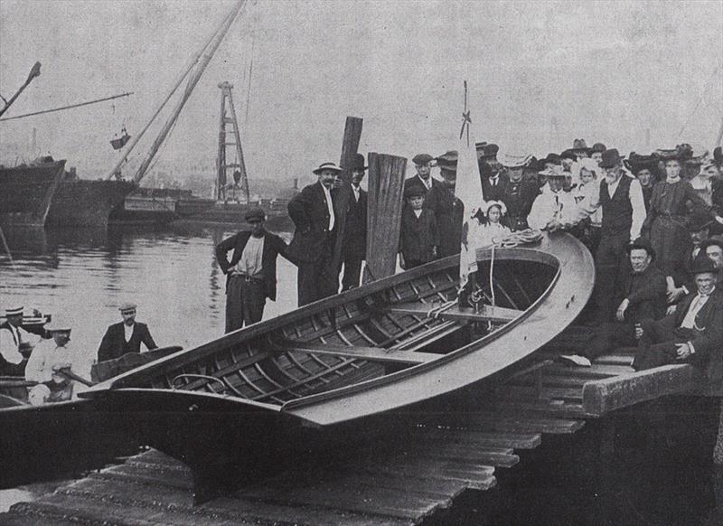 Scot 1906, built by Joe Donnelly photo copyright Ian Smith / John Steamer Stanley OAM / Robert Chapman taken at Australian 18 Footers League and featuring the 18ft Skiff class