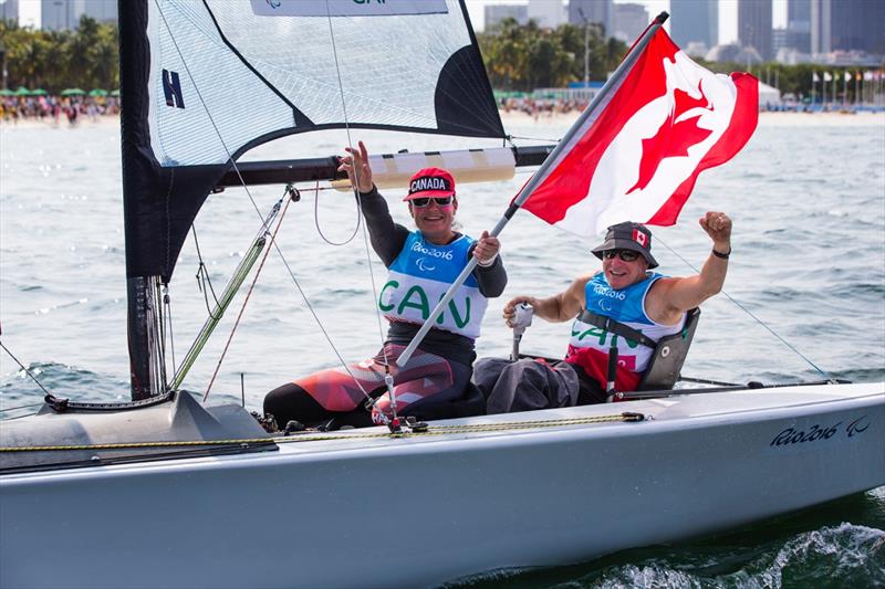 Silver for John McRoberts and Jackie Gay (CAN) at the Rio 2016 Paralympic Sailing Competition - photo © Richard Langdon / Ocean Images