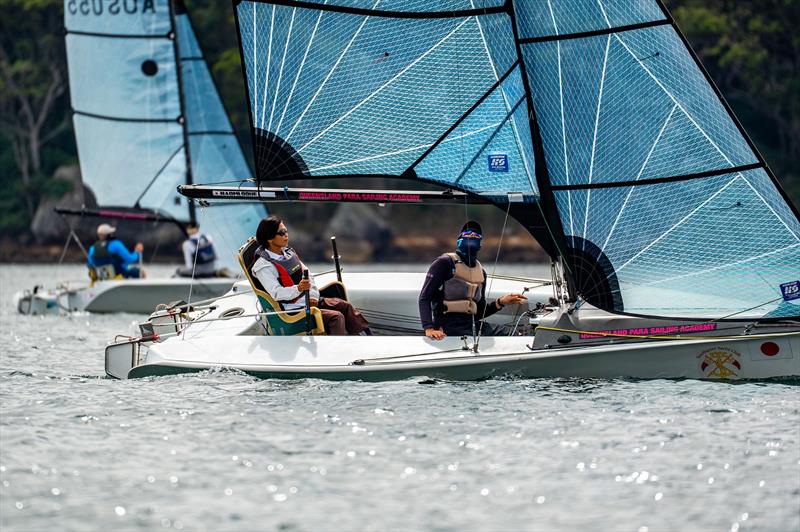 Naomi 2025 Hansa and Para Worlds - Ohue and Joe Thompson (AUS) in the SKUD18 class - photo © A Dare, Down Under Sail, Hansa Worlds