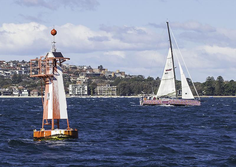 Lisa Blair out on Sydney Harbour doing some heavy weather practice with some guests on board. - photo © John Curnow