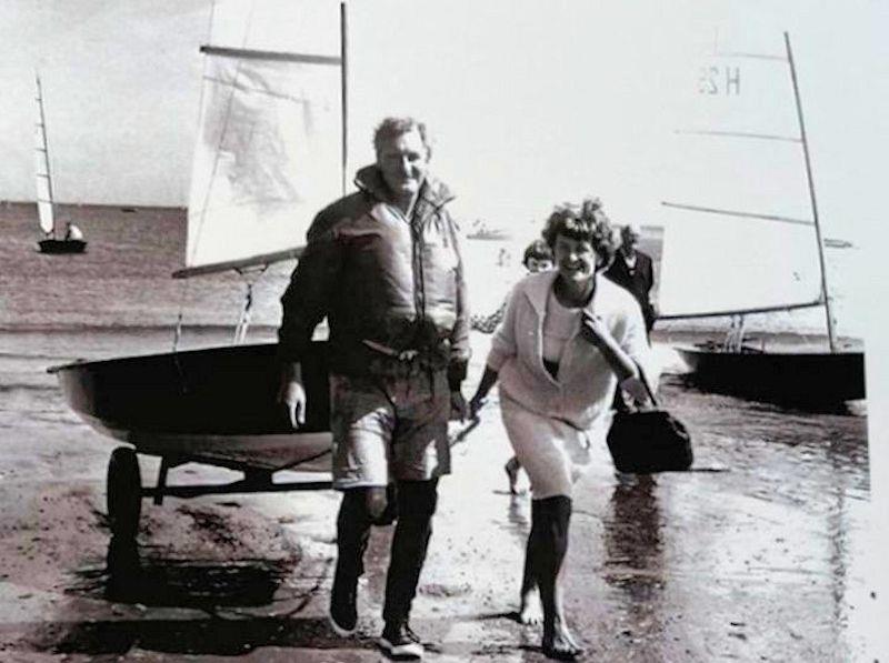 Alec Stone and his wife Kath, the ‘first lady' within the Solo fleet photo copyright Jessica Barker, Stone Family Archive taken at Salcombe Yacht Club and featuring the Solo class