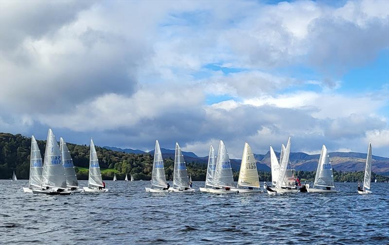 Race 3 start in the Royal Windermere Yacht Club Solo Open - photo © John Burns