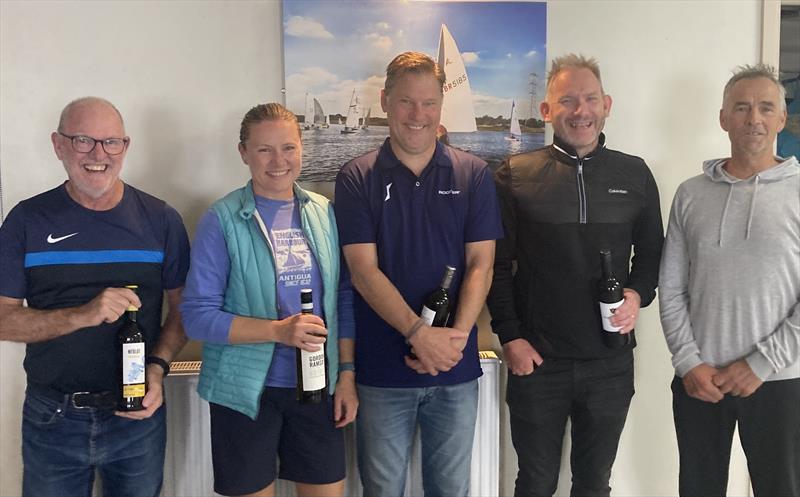 Solo Northern Series at Elton winners (l-r) Endeavour Prize David Gaunt, Ladies Prize Justine Davenport, Winner Martin Honnor, 2nd Stephen Denison, 3rd Paul Brotherton - photo © Innes Armstrong