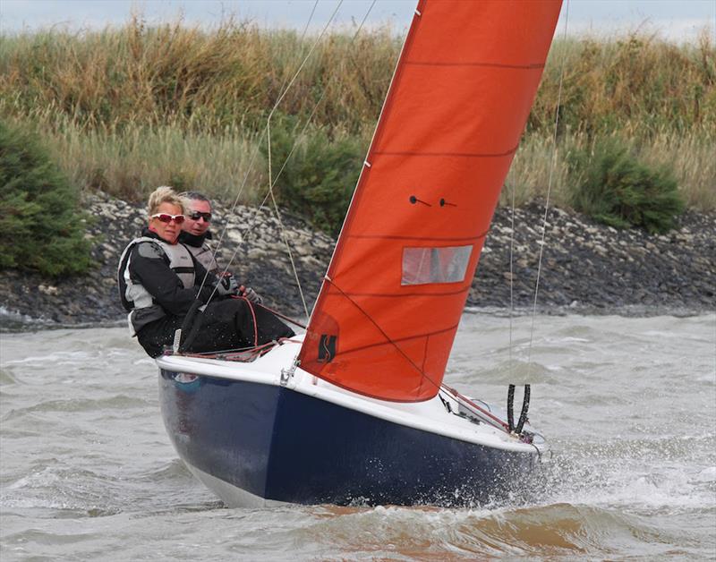 Star performance from Squib sailors Malcolm and Jackie Hutchings on Lady Penelope at Burnham Week photo copyright Roger Mant taken at Royal Corinthian Yacht Club and featuring the Squib class