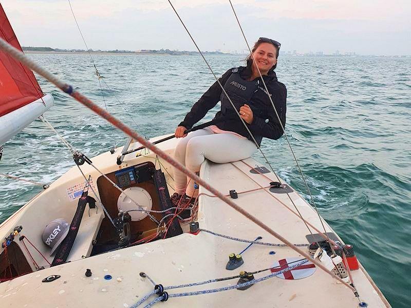 Hattie Henderson trades dinghy racing for keelboats photo copyright Henderson family taken at Portsmouth Sailing Club and featuring the Squib class